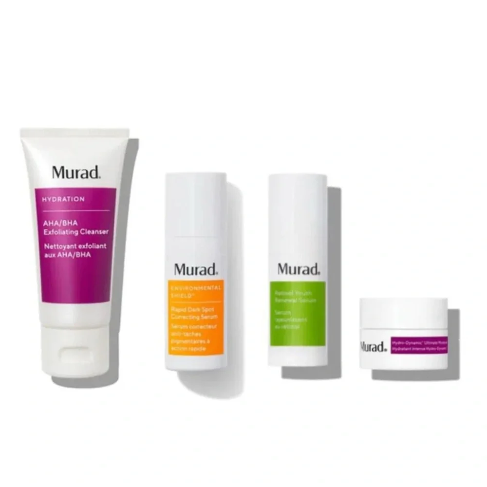Murad Cleanser & Exfoliant Set - Orange, White, and Green